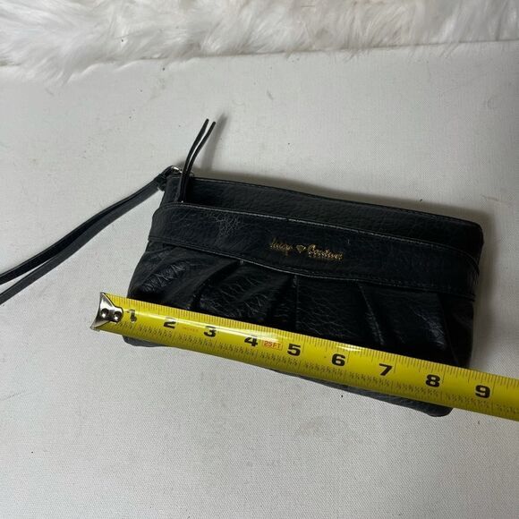 Juicy Couture black wristlet top zipper front zipper with pink lining . - Picture 6 of 10